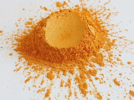 Saffron Dust Mica Powder – Cosmetic Grade